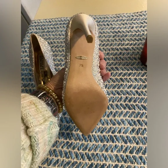 BADGLEY MISCHKA CHER II Crystal Wedding Shoes - Picture 9 of 14